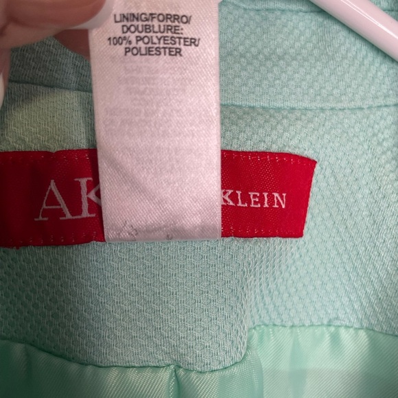 Anne‎ Klein Blazer Light Green Spring Summer Boho Fairy core Size Stretch 8 - Picture 5 of 12